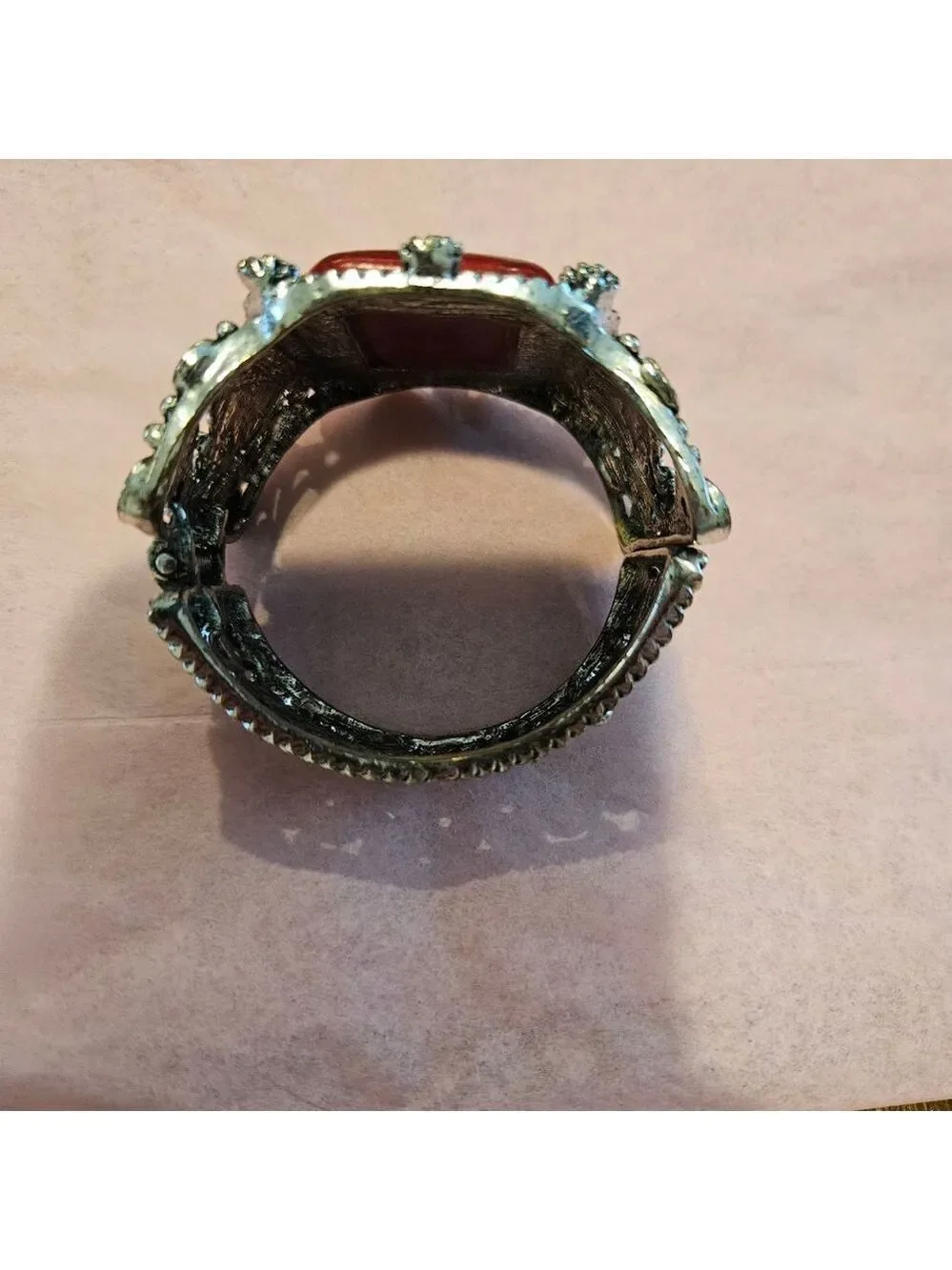 Women's Unbranded Boho Bracelet One Size Red and Silver